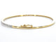Bracelet Bracelet jonc en or 14 ct et diamants taille brillant 58 Facettes 2379