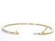 Bracelet Bracelet jonc en or 14 ct et diamants taille brillant 58 Facettes 2379