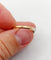 Bague 55 Bague solitaire victorienne en or rose 18k, platine et diamant 58 Facettes A07860