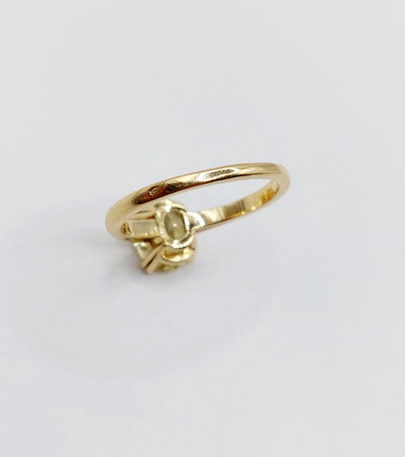 Bague 54 Bague cocktail en or 18k et citrine jaune 58 Facettes A07790