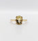 Bague 54 Bague cocktail en or 18k et citrine jaune 58 Facettes A07790