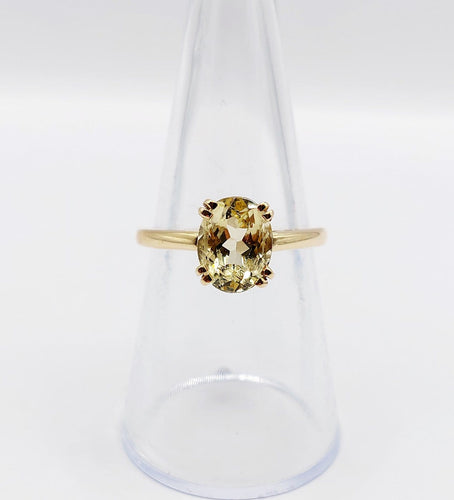 Bague 54 Bague cocktail en or 18k et citrine jaune 58 Facettes A07790
