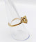 Bague 54 Bague cocktail en or 18k et citrine jaune 58 Facettes A07790