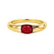 Bague 53 Single Tulip - Bague en or 18K et rubis ovale 58 Facettes GBR1225RB_20260924