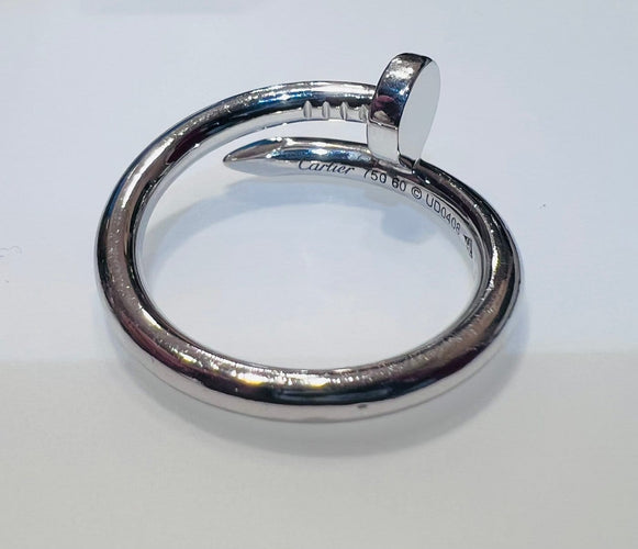 Bague 60 Cartier Juste un Clou - Bague en or blanc 18 ct, taille 60 58 Facettes 8093 A