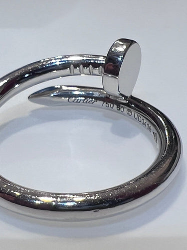 Bague 60 Cartier Juste un Clou - Bague en or blanc 18 ct, taille 60 58 Facettes 8093 A