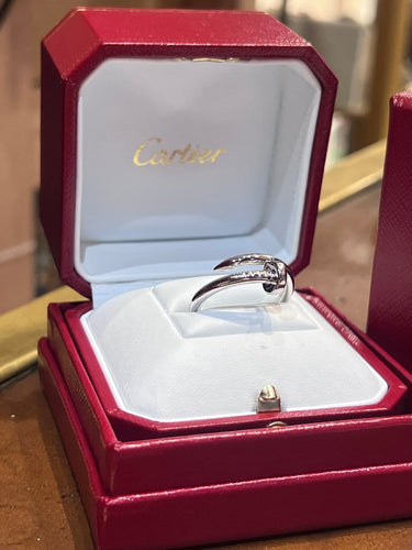 Bague 60 Cartier Juste un Clou - Bague en or blanc 18 ct, taille 60 58 Facettes 8093 A