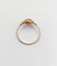 Bague 56 Bague Art déco en or rose 18k, pierre rouge et diamants 58 Facettes A07136