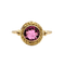 Bague ancienne en or jaune 18 carats et tourmaline