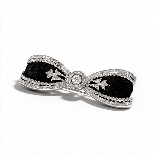 Broche Broche Art nouveau en platine, diamants taille ancienne et taille rose 58 Facettes BRO-1005