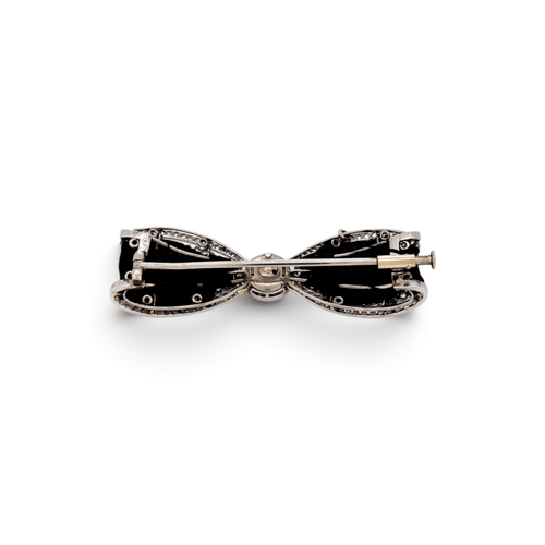 Broche Broche Art nouveau en platine, diamants taille ancienne et taille rose 58 Facettes BRO-1005