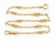 Giletière ancienne Art Nouveau en or jaune 18 ct 58 Facettes 33845