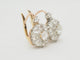 Boucles d'oreilles Boucles d'oreilles dormeuses marguerite en or jaune, platine et diamants 58 Facettes 33836