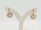 Boucles d'oreilles Boucles d'oreilles dormeuses marguerite en or jaune, platine et diamants 58 Facettes 33836