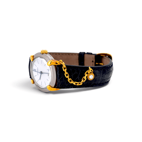 Montre Chaumet Élysée - Montre en or 18k et acier, cadran blanc 58 Facettes WA-1009
