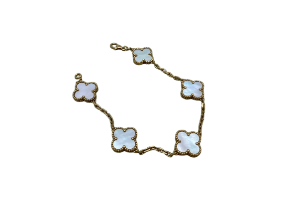 Bracelet Van Cleef & Arpels - Bracelet Vintage Alhambra 5 motifs 58 Facettes Jnci192
