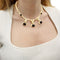 Collier Collier en or jaune, hématites, rubis et diamants 58 Facettes 35926