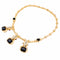 Collier Collier en or jaune, hématites, rubis et diamants 58 Facettes 35926