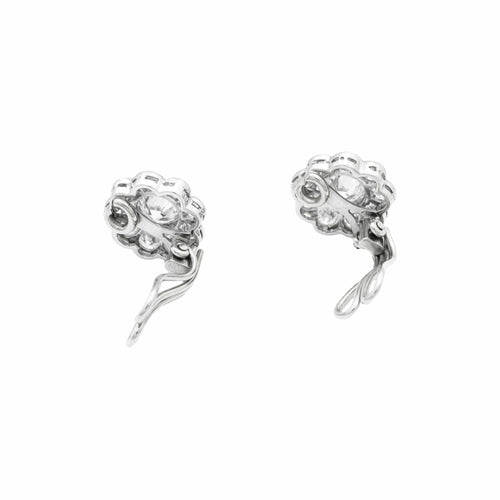 Boucles d'oreilles Boucles d'oreilles en platine, or blanc et diamants 58 Facettes 35981