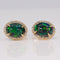 Boucles d'oreilles Boucles d'oreilles en or jaune 14 ct, opales noires et diamants 58 Facettes E0062