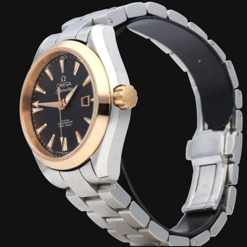 Montre Omega Seamaster Aqua Terra - Montre en or jaune et acier 58 Facettes MT48187
