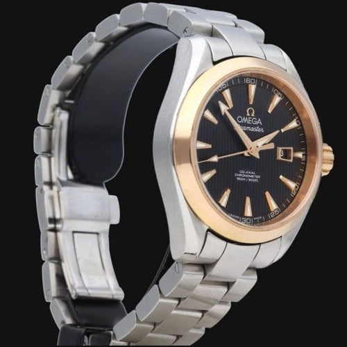 Montre Omega Seamaster Aqua Terra - Montre en or jaune et acier 58 Facettes MT48187