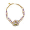 Bracelet Gabriella Rivalta - Bracelet fleur émaillée en or jaune 18 carats, diamants 58 Facettes 36327