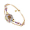 Bracelet Gabriella Rivalta - Bracelet fleur émaillée en or jaune 18 carats, diamants 58 Facettes 36327