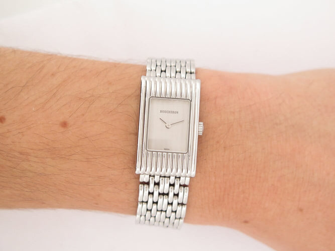 Montre Boucheron Reflet Small - Montre quartz 29 mm acier, 5 bracelets 58 Facettes 276383