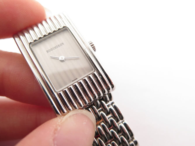 Montre Boucheron Reflet Small - Montre quartz 29 mm acier, 5 bracelets 58 Facettes 276383