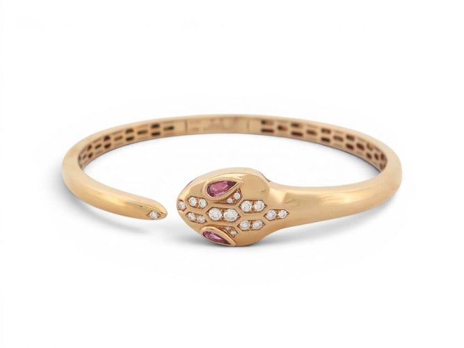 Bracelet Bulgari - Bracelet Serpenti Seduttori en or rose 18k, diamants 58 Facettes 275118