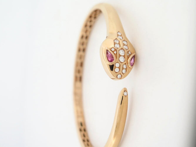 Bracelet Bulgari - Bracelet Serpenti Seduttori en or rose 18k, diamants 58 Facettes 275118