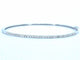 Bracelet Bracelet jonc en or blanc 14 carats et diamants naturels 58 Facettes 2381