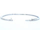 Bracelet Bracelet jonc en or blanc 14 carats et diamants naturels 58 Facettes 2381