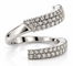 Bague 54 Miluna - Bague spirale en or blanc 18 carats et diamants 58 Facettes 91066
