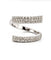 Bague 54 Miluna - Bague spirale en or blanc 18 carats et diamants 58 Facettes 91066