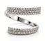 Bague 54 Miluna - Bague spirale en or blanc 18 carats et diamants 58 Facettes 91066