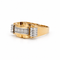 Bague 60 Tank - Bague en or rose, or blanc et diamants 58 Facettes 1.0001673/2