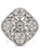 Bague 51 Bague ajourée en or gris 18 carats et diamants 58 Facettes 91063