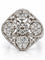 Bague 51 Bague ajourée en or gris 18 carats et diamants 58 Facettes 91063