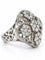 Bague 51 Bague ajourée en or gris 18 carats et diamants 58 Facettes 91063