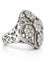 Bague 51 Bague ajourée en or gris 18 carats et diamants 58 Facettes 91063