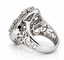 Bague 51 Bague ajourée en or gris 18 carats et diamants 58 Facettes 91063