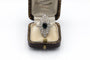 Bague 59 Bague marquise en or blanc, saphir et diamants 58 Facettes 13608