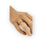 Bague 54 Alliance tour complet en or blanc 750 et diamants 58 Facettes 149070950