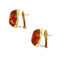 Boucles d'oreilles Boucles d’oreilles - Puces en or jaune 18 ct avec ambre 58 Facettes 38578