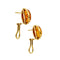 Boucles d'oreilles Boucles d’oreilles - Puces en or jaune 18 ct avec ambre 58 Facettes 38578