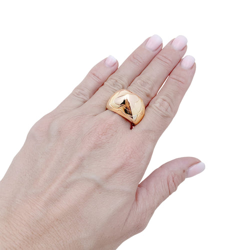 Bague 60 Bulgari Pyramide - Bague en trois ors 750 58 Facettes 35998