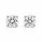 Boucles d'oreilles Puces d'oreilles en or blanc 18k et diamants 58 Facettes BO-003
