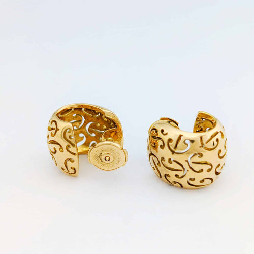 Boucles d'oreilles Poiray - Boucles d'oreilles en or jaune 18 carats 58 Facettes 32188